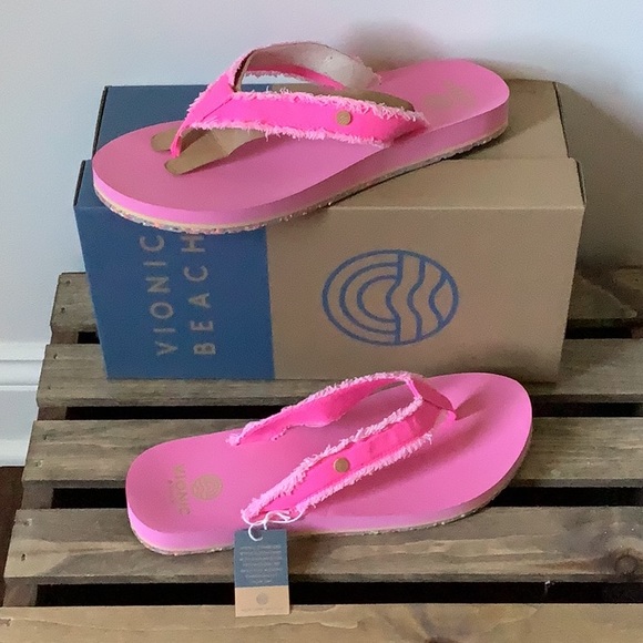 Vionic Shoes - 🌊 VIONIC BEACH “UNWIND” TOE POST SANDAL - BUBBLEGUM SIZE 9 NWT 🐚